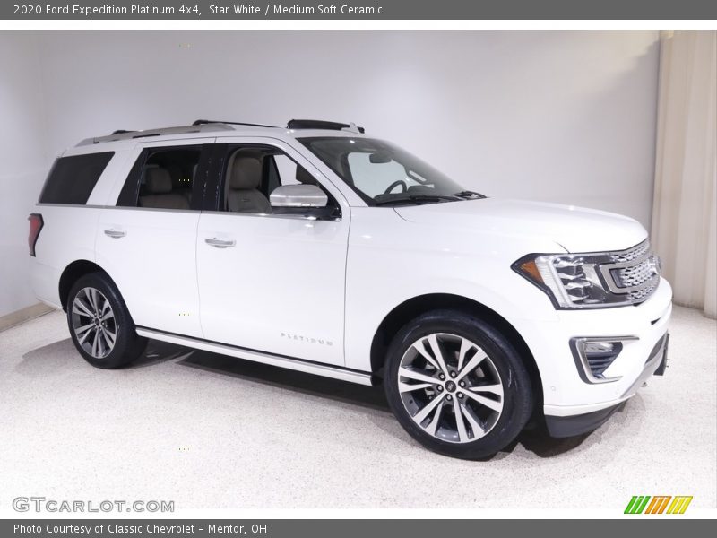Star White / Medium Soft Ceramic 2020 Ford Expedition Platinum 4x4