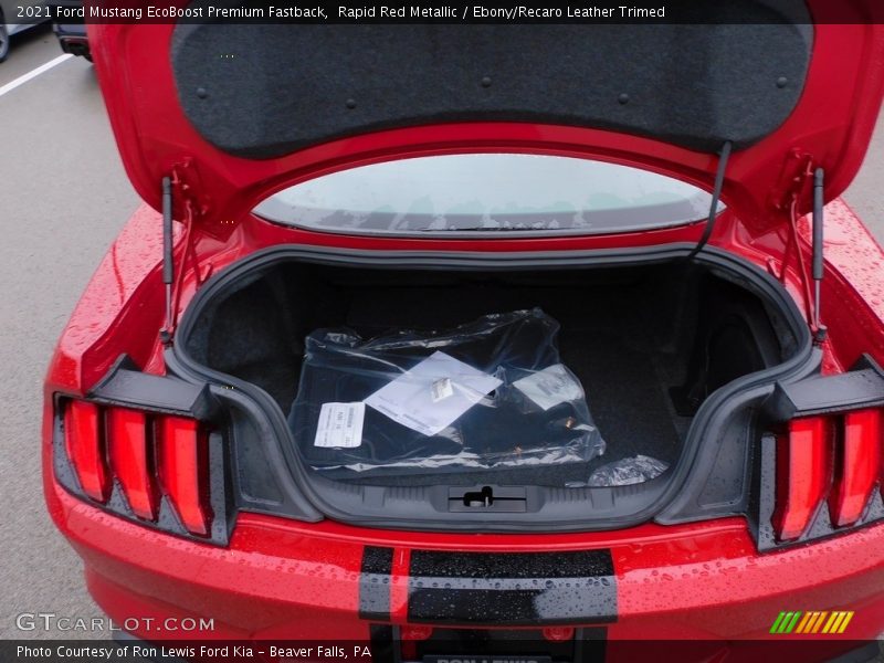 Rapid Red Metallic / Ebony/Recaro Leather Trimed 2021 Ford Mustang EcoBoost Premium Fastback