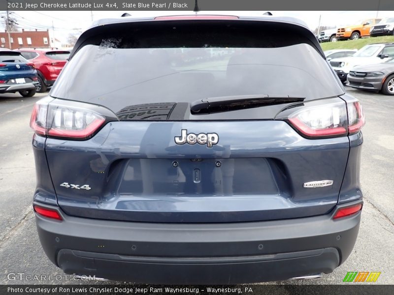 Slate Blue Pearl / Black 2021 Jeep Cherokee Latitude Lux 4x4