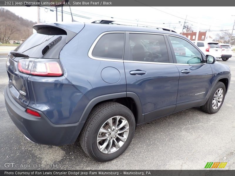 Slate Blue Pearl / Black 2021 Jeep Cherokee Latitude Lux 4x4