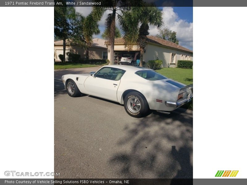 White / Sandalwood 1971 Pontiac Firebird Trans Am