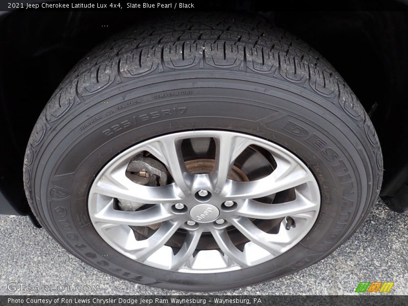 Slate Blue Pearl / Black 2021 Jeep Cherokee Latitude Lux 4x4