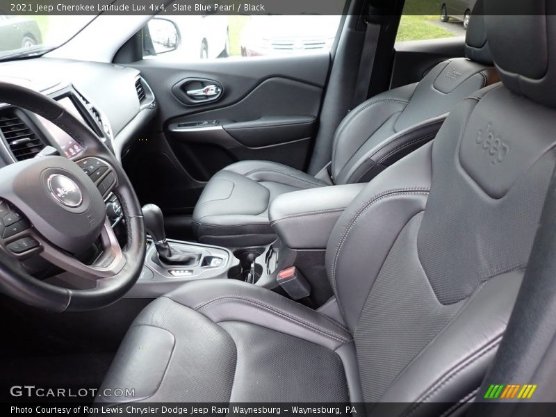 Slate Blue Pearl / Black 2021 Jeep Cherokee Latitude Lux 4x4