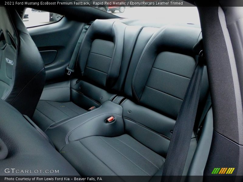 Rear Seat of 2021 Mustang EcoBoost Premium Fastback