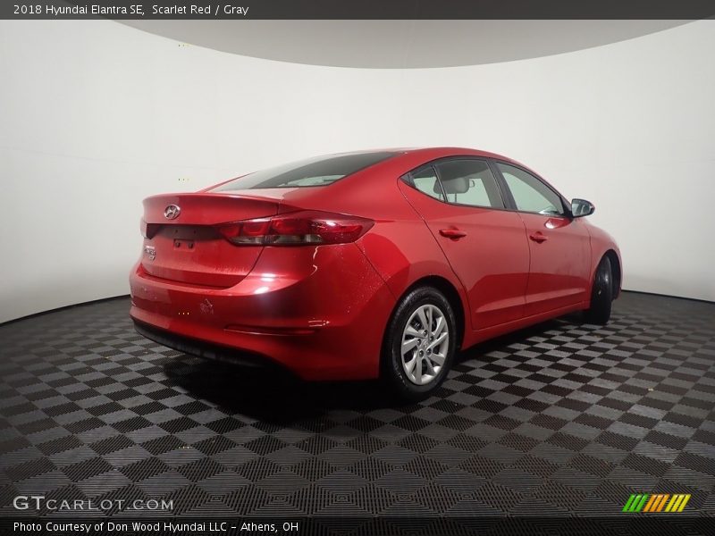 Scarlet Red / Gray 2018 Hyundai Elantra SE