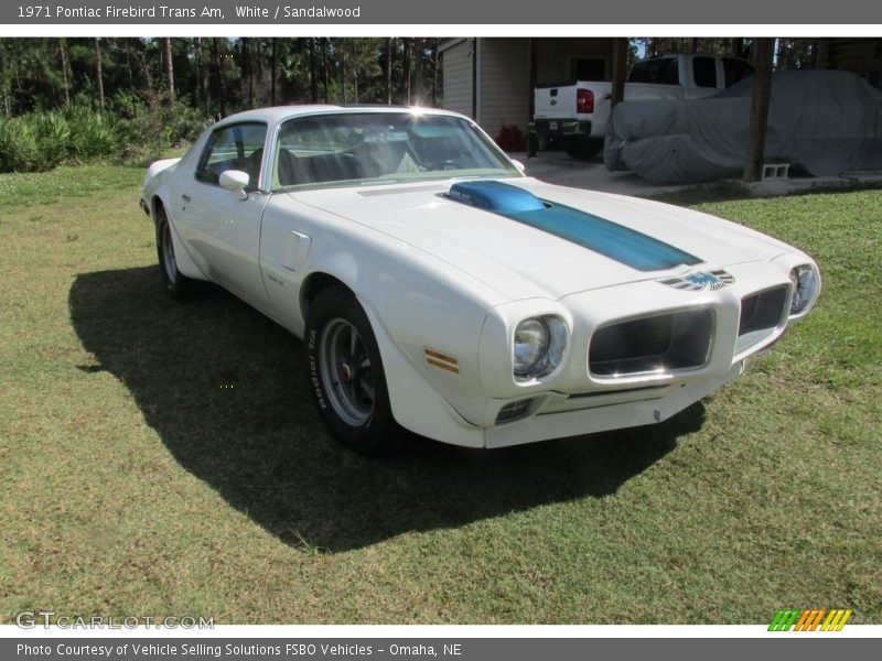 White / Sandalwood 1971 Pontiac Firebird Trans Am