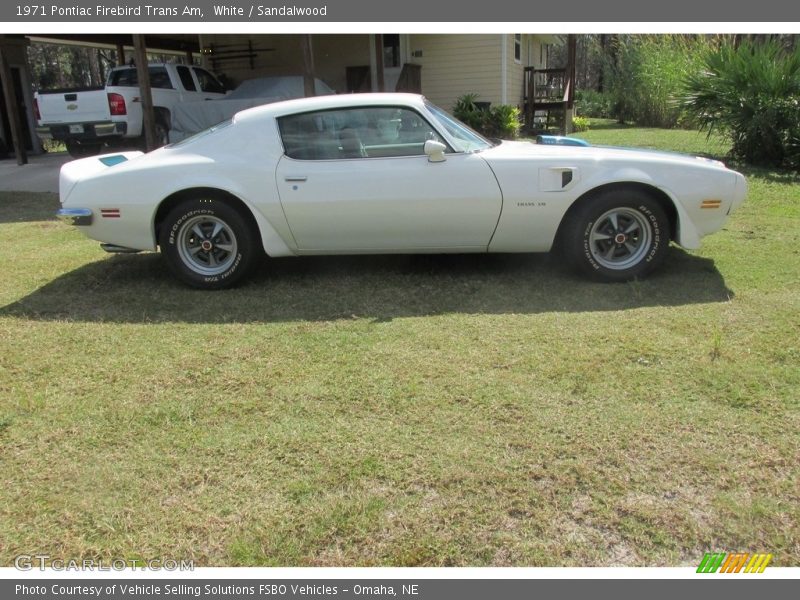 White / Sandalwood 1971 Pontiac Firebird Trans Am