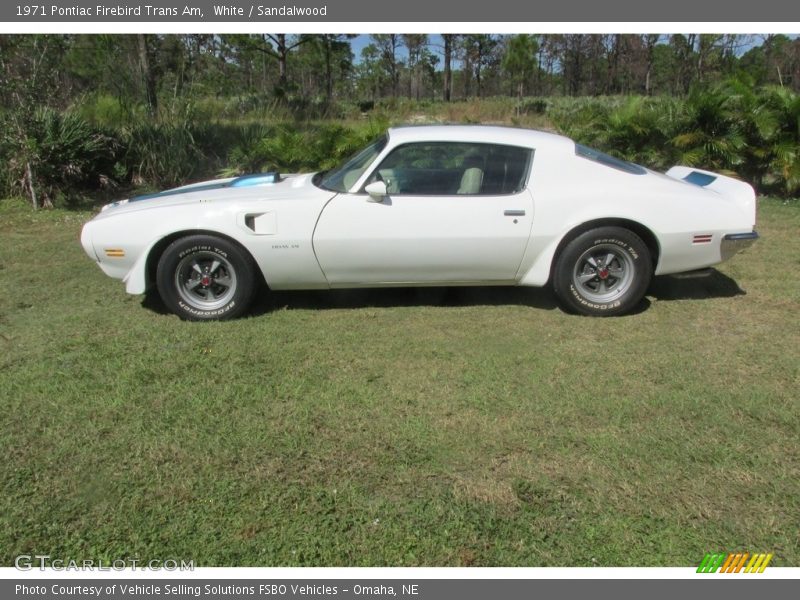 White / Sandalwood 1971 Pontiac Firebird Trans Am