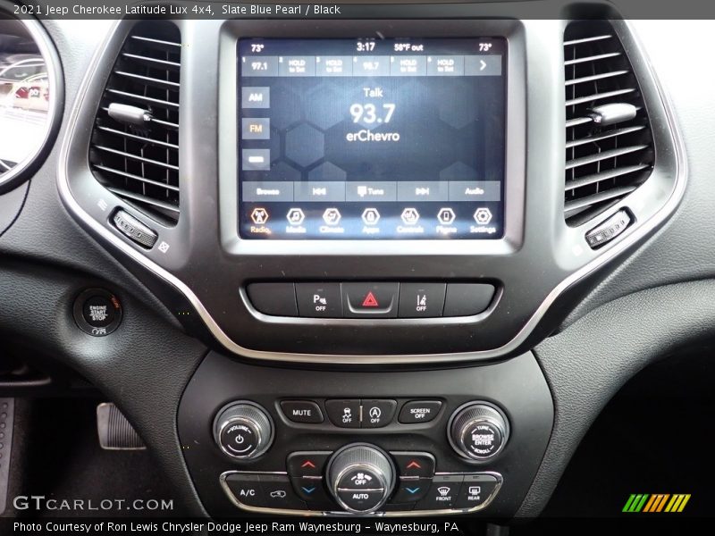 Slate Blue Pearl / Black 2021 Jeep Cherokee Latitude Lux 4x4