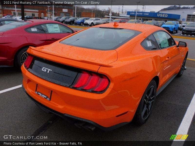 Twister Orange Tri-Coat / Ebony 2021 Ford Mustang GT Fastback