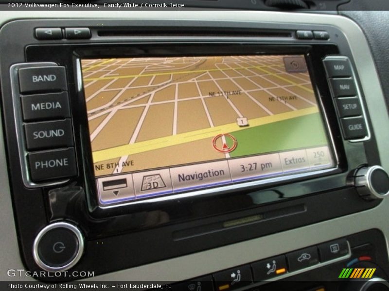 Candy White / Cornsilk Beige 2012 Volkswagen Eos Executive