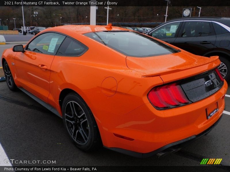 Twister Orange Tri-Coat / Ebony 2021 Ford Mustang GT Fastback