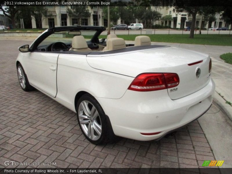 Candy White / Cornsilk Beige 2012 Volkswagen Eos Executive