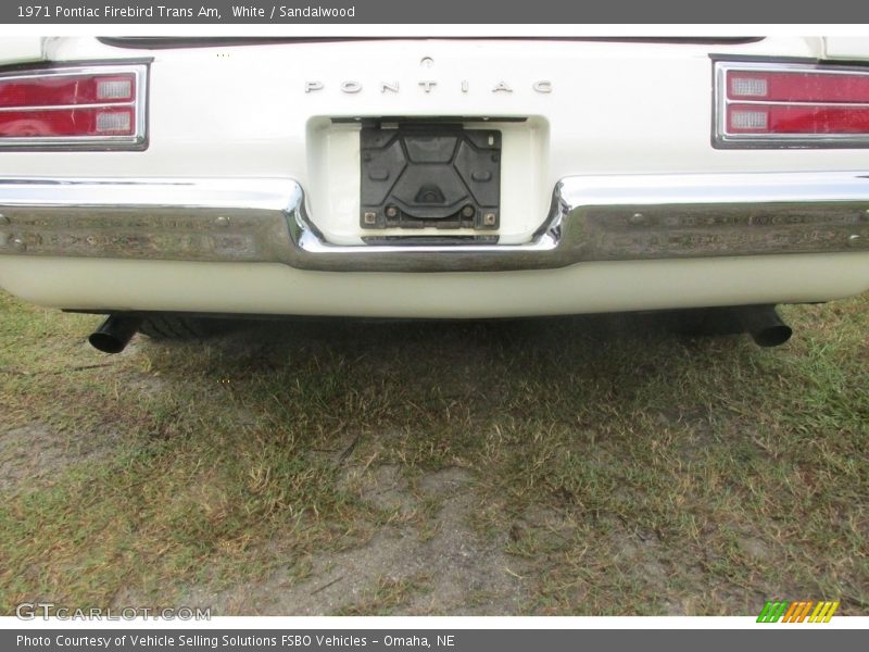 White / Sandalwood 1971 Pontiac Firebird Trans Am