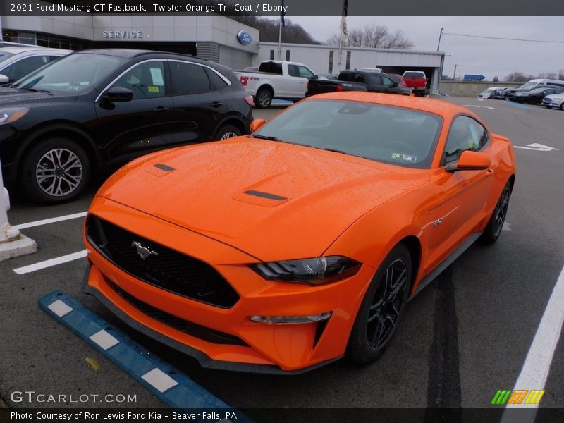 Front 3/4 View of 2021 Mustang GT Fastback