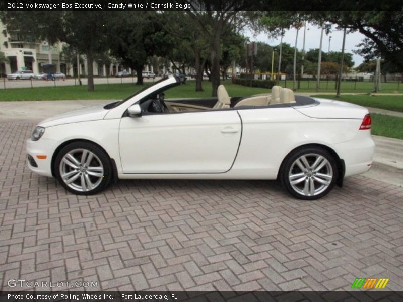 Candy White / Cornsilk Beige 2012 Volkswagen Eos Executive