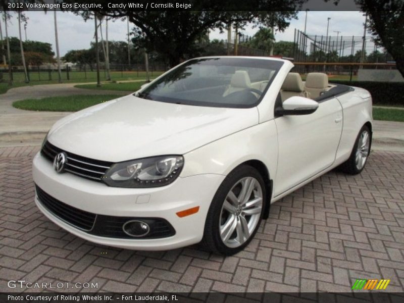 Candy White / Cornsilk Beige 2012 Volkswagen Eos Executive