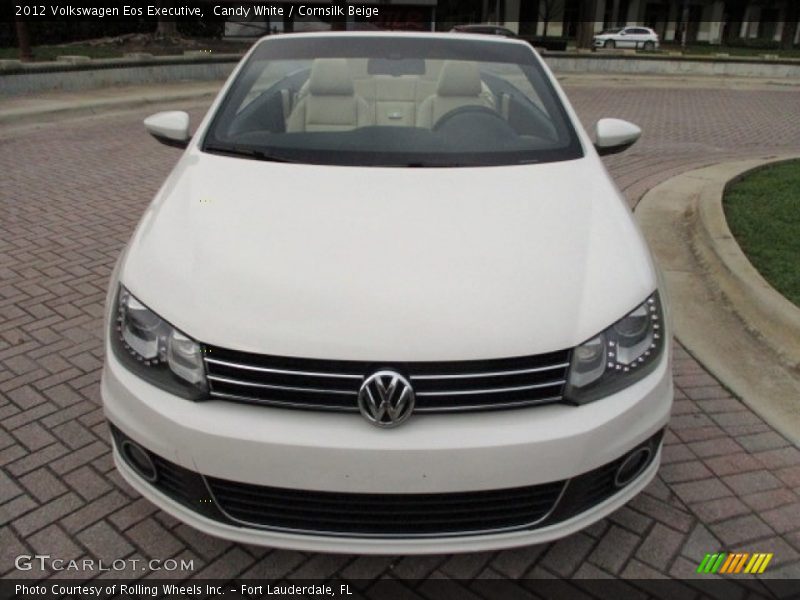 Candy White / Cornsilk Beige 2012 Volkswagen Eos Executive