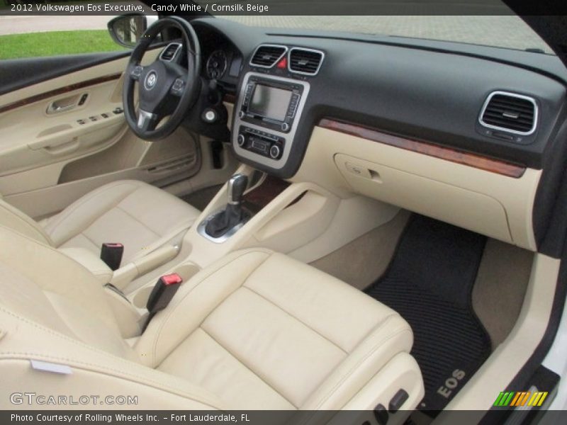 Candy White / Cornsilk Beige 2012 Volkswagen Eos Executive