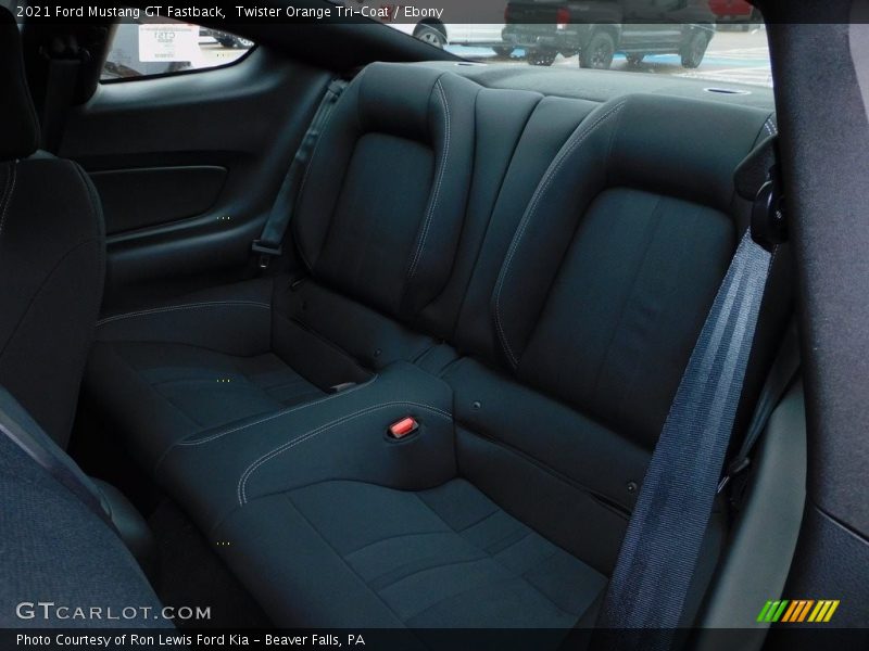 Rear Seat of 2021 Mustang GT Fastback