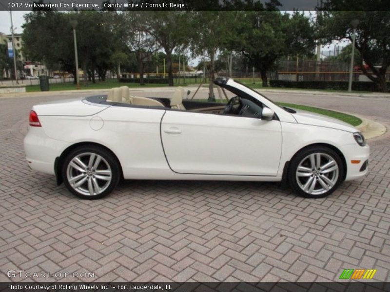 Candy White / Cornsilk Beige 2012 Volkswagen Eos Executive