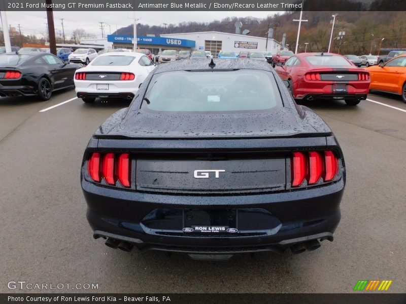 Antimatter Blue Metallic / Ebony/Recaro Leather Trimed 2021 Ford Mustang GT Premium Fastback