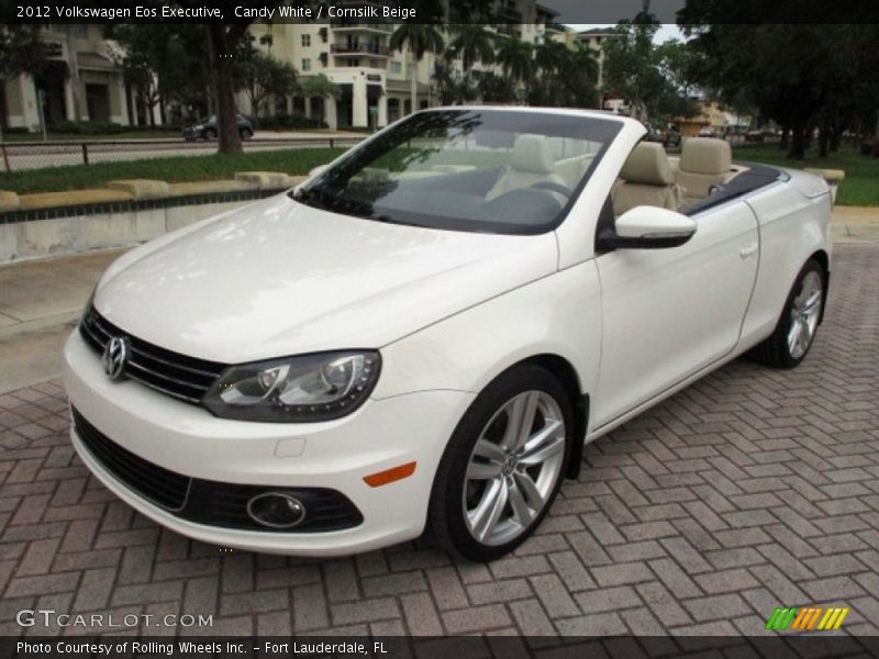 Candy White / Cornsilk Beige 2012 Volkswagen Eos Executive