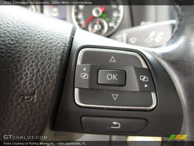 Candy White / Cornsilk Beige 2012 Volkswagen Eos Executive
