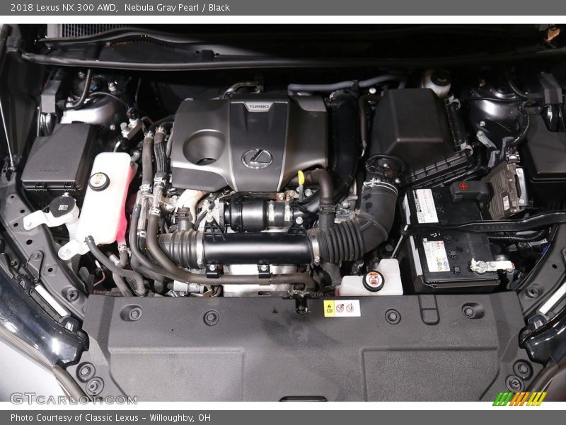 Nebula Gray Pearl / Black 2018 Lexus NX 300 AWD