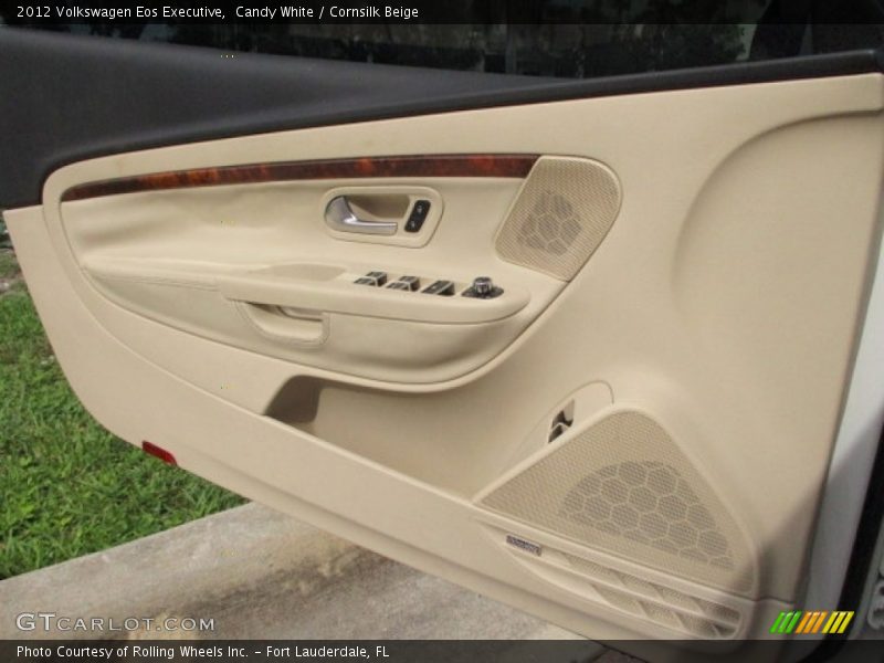 Candy White / Cornsilk Beige 2012 Volkswagen Eos Executive