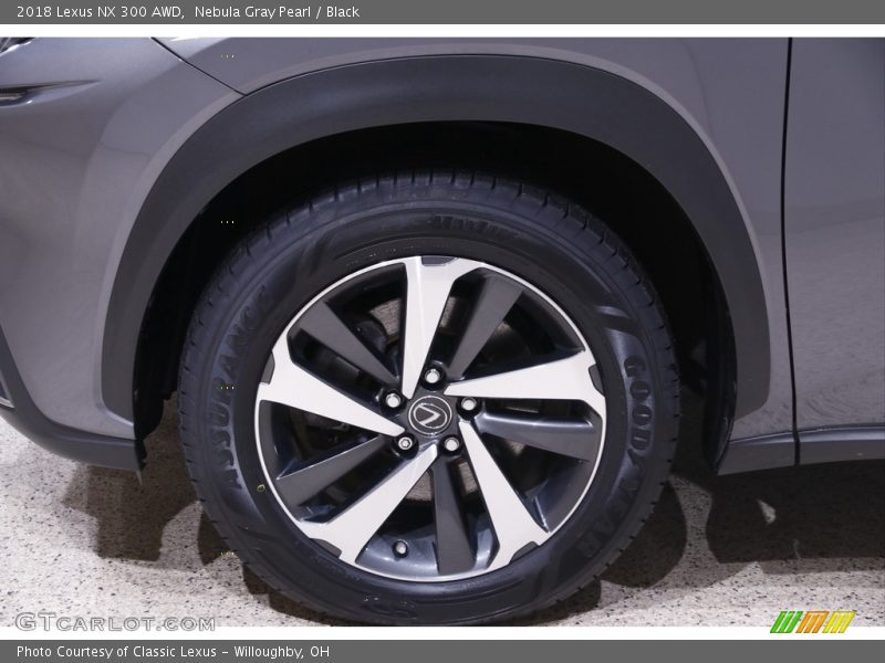 Nebula Gray Pearl / Black 2018 Lexus NX 300 AWD