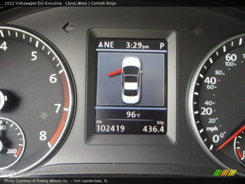 Candy White / Cornsilk Beige 2012 Volkswagen Eos Executive