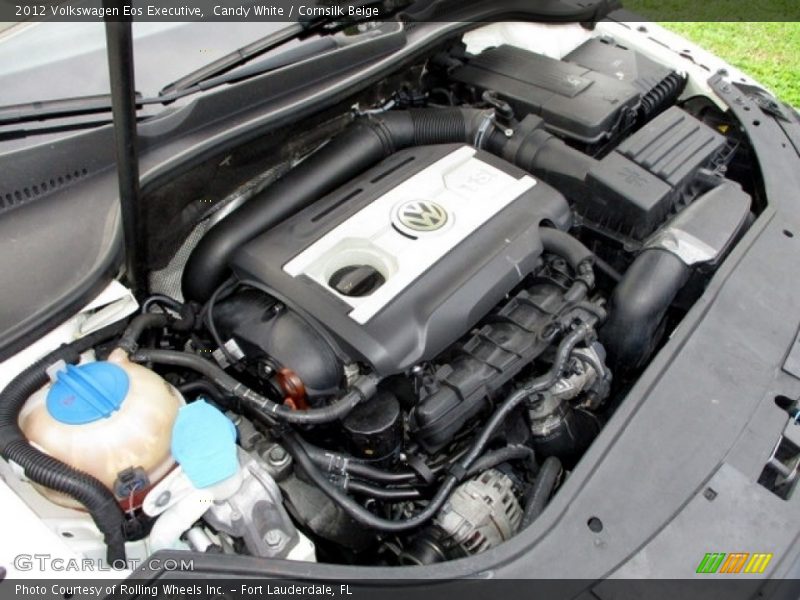 Candy White / Cornsilk Beige 2012 Volkswagen Eos Executive