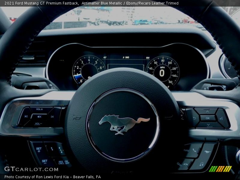 Antimatter Blue Metallic / Ebony/Recaro Leather Trimed 2021 Ford Mustang GT Premium Fastback