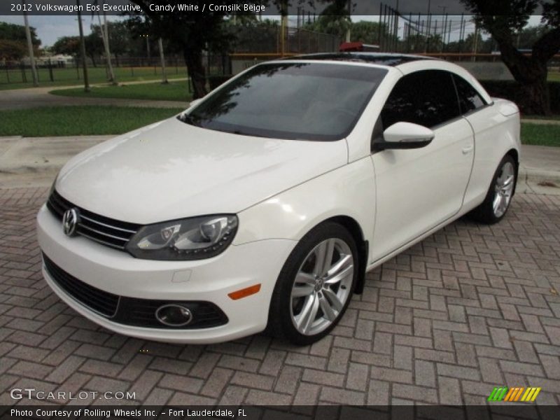 Candy White / Cornsilk Beige 2012 Volkswagen Eos Executive