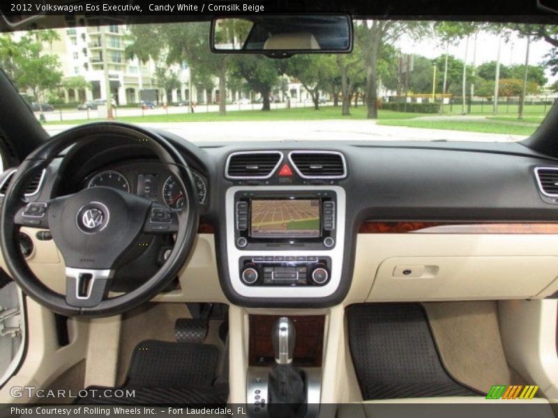 Candy White / Cornsilk Beige 2012 Volkswagen Eos Executive