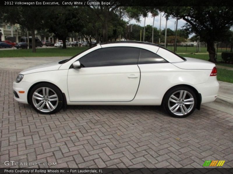 Candy White / Cornsilk Beige 2012 Volkswagen Eos Executive