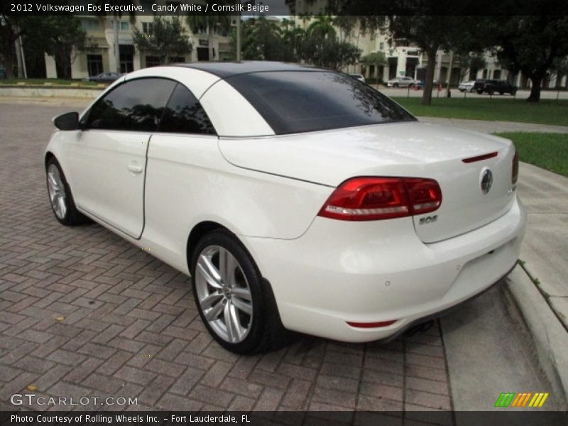 Candy White / Cornsilk Beige 2012 Volkswagen Eos Executive