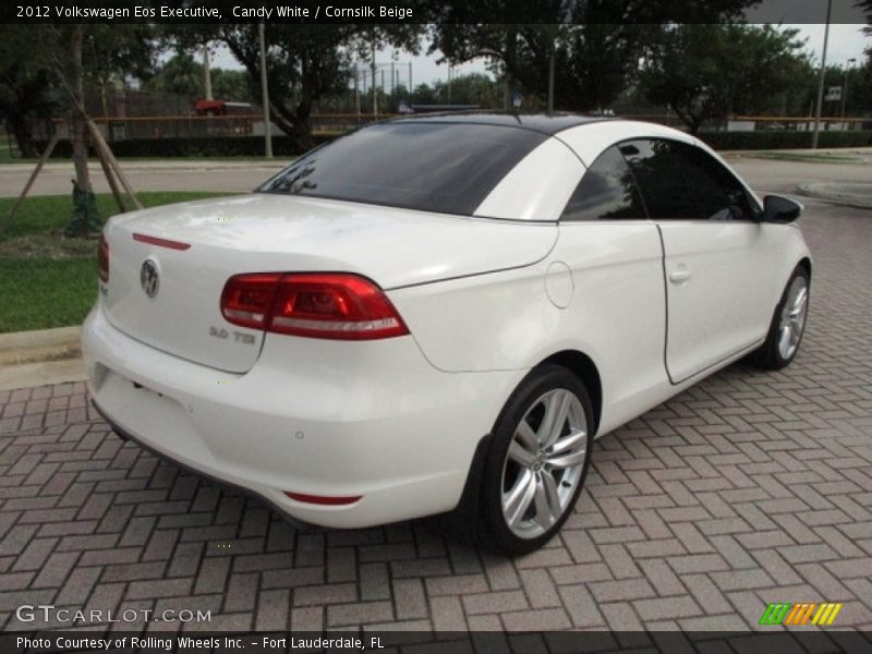Candy White / Cornsilk Beige 2012 Volkswagen Eos Executive