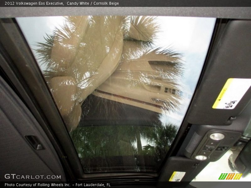 Candy White / Cornsilk Beige 2012 Volkswagen Eos Executive