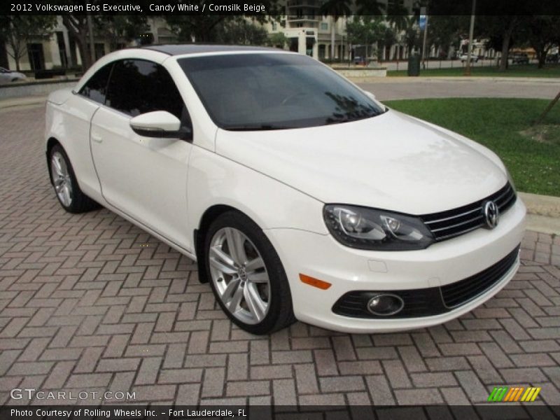 Candy White / Cornsilk Beige 2012 Volkswagen Eos Executive