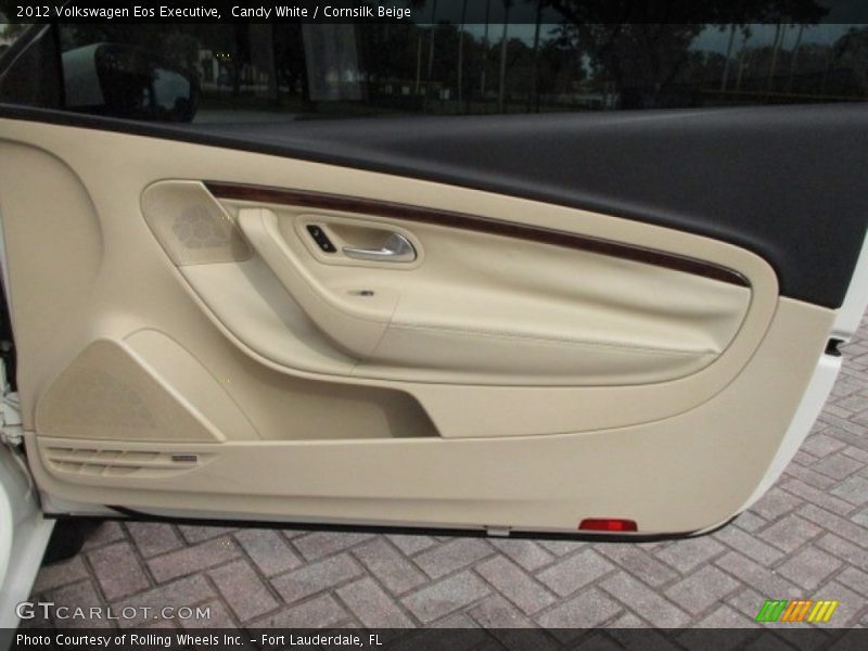 Candy White / Cornsilk Beige 2012 Volkswagen Eos Executive