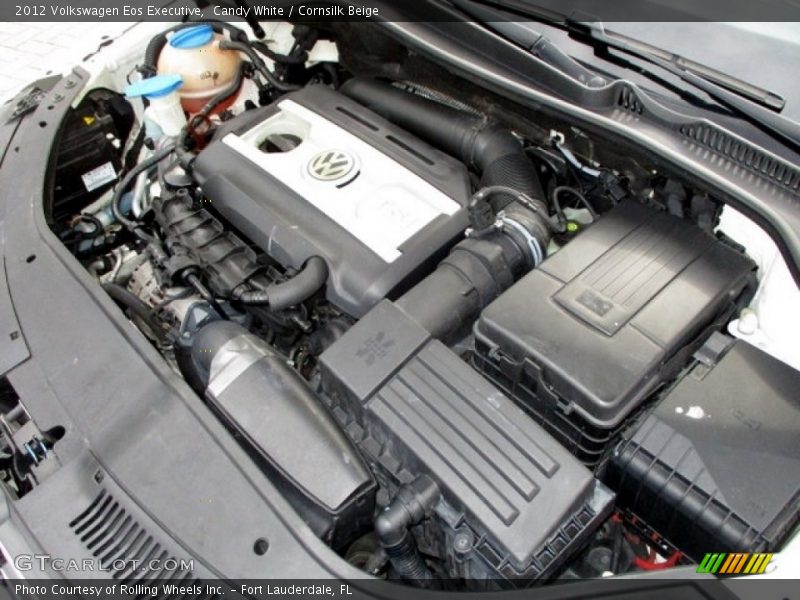 Candy White / Cornsilk Beige 2012 Volkswagen Eos Executive