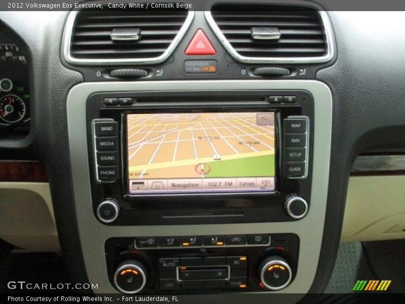 Candy White / Cornsilk Beige 2012 Volkswagen Eos Executive