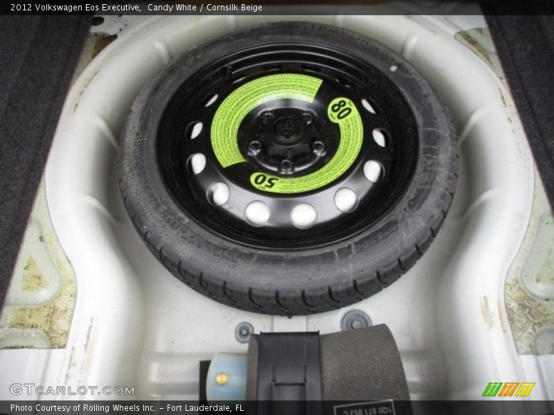 Candy White / Cornsilk Beige 2012 Volkswagen Eos Executive