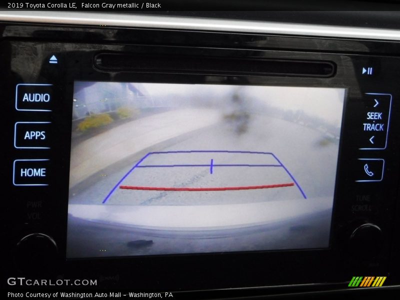Falcon Gray metallic / Black 2019 Toyota Corolla LE