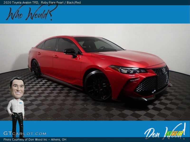 Ruby Flare Pearl / Black/Red 2020 Toyota Avalon TRD
