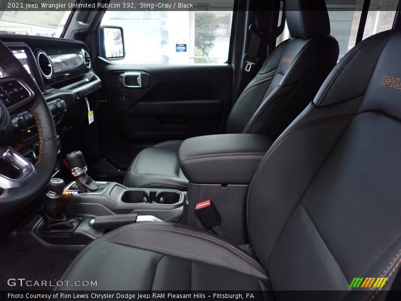 Front Seat of 2021 Wrangler Unlimited Rubicon 392