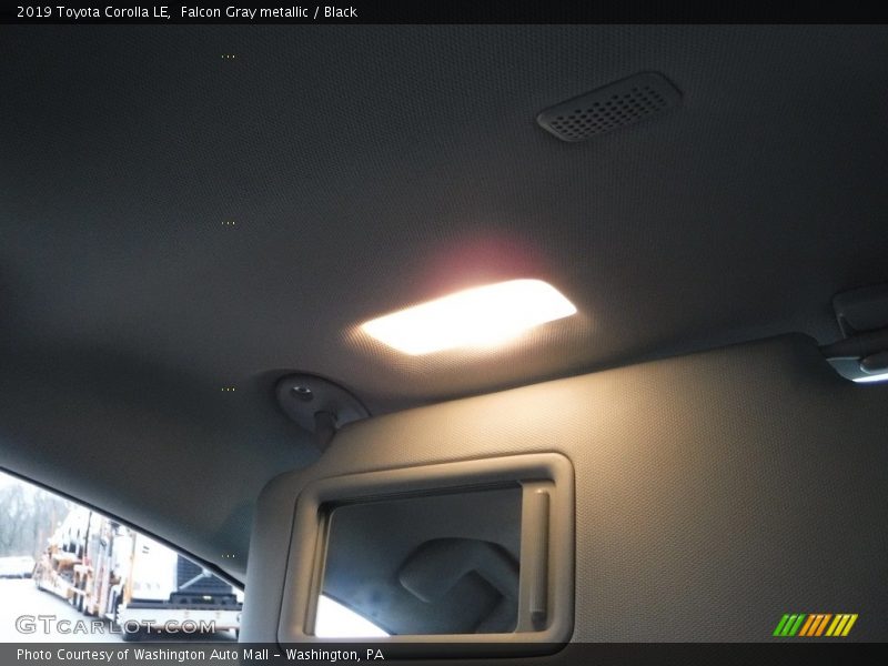 Falcon Gray metallic / Black 2019 Toyota Corolla LE