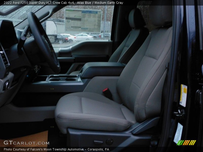 Atlas Blue / Medium Earth Gray 2022 Ford F250 Super Duty XLT Crew Cab 4x4